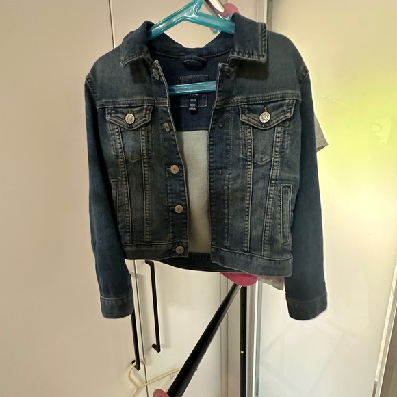 Kids Small: Gap denim & Joe Fresh faux leather jackets - Picture 3 of 5